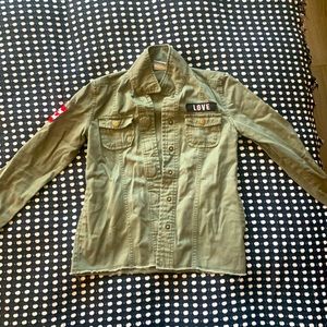 Girls Military Statement Jacket